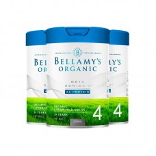 【新西兰直邮包邮】Bellamy's 贝拉米 超高端白金版有机A2婴儿配方奶粉4段 800克x3罐/箱（2岁+适用）【收件人身份证必须上传】【新疆、西藏、内蒙古、青海、宁夏、海南、甘肃，需加收运费】